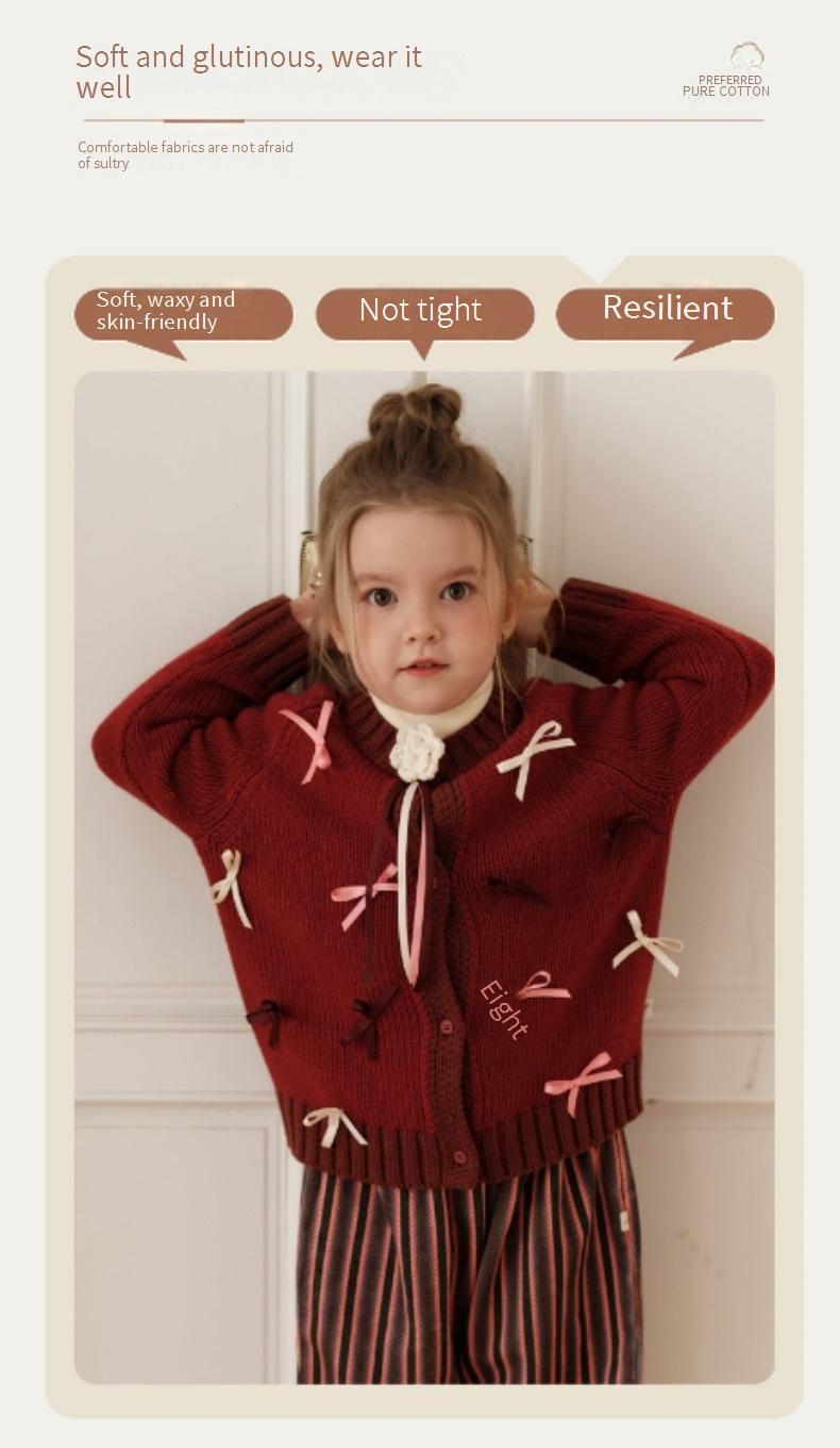 Sweet and cute cardigan/jacket with a bow detail