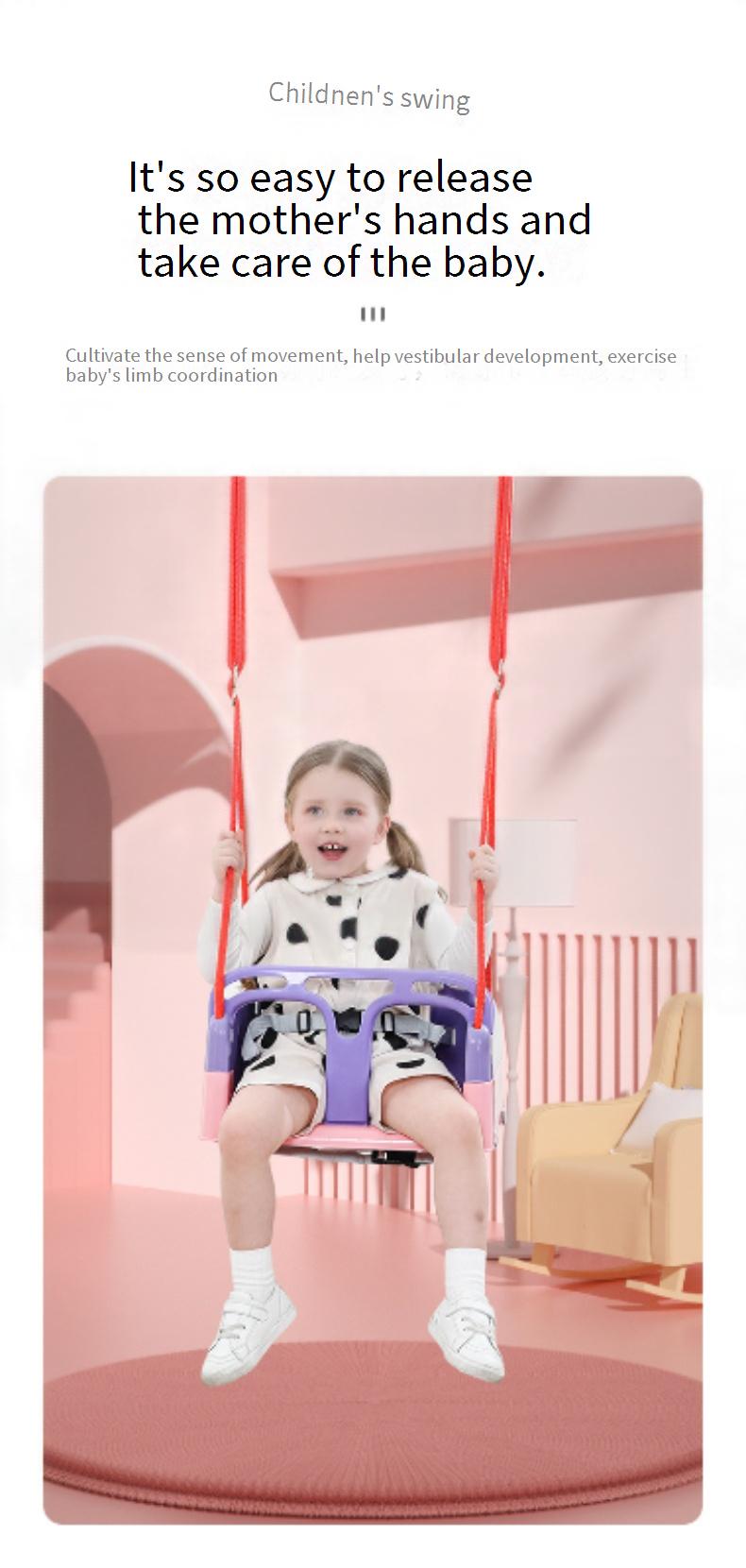  Home Use 4-in-1 Indoor/Outdoor Baby Swing for Infants and Toddlers