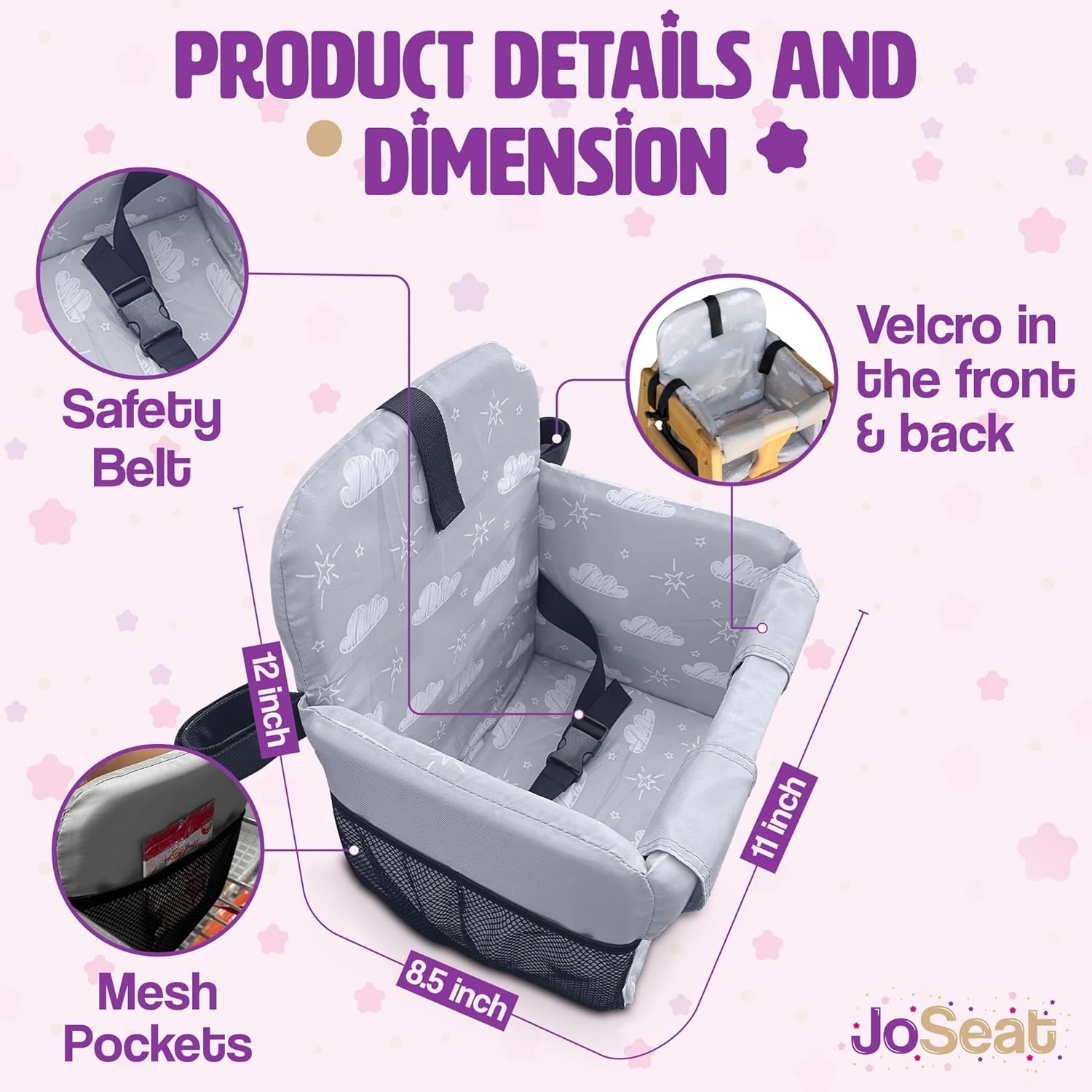 Infant Car Seat Cover High Chair Cover Stroller Seat Cover