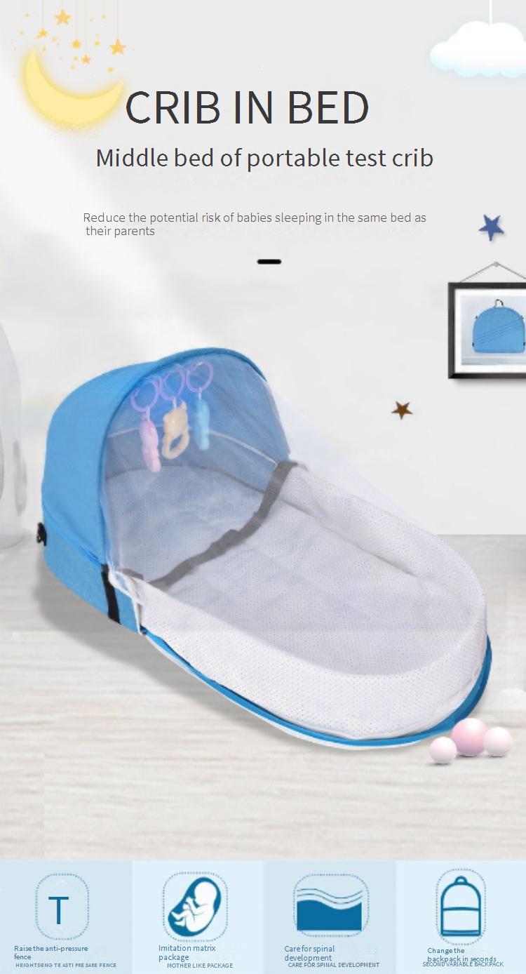 Baby cot Foldable mosquito-proof cot-in-cot Convenient outdoor travel cot
