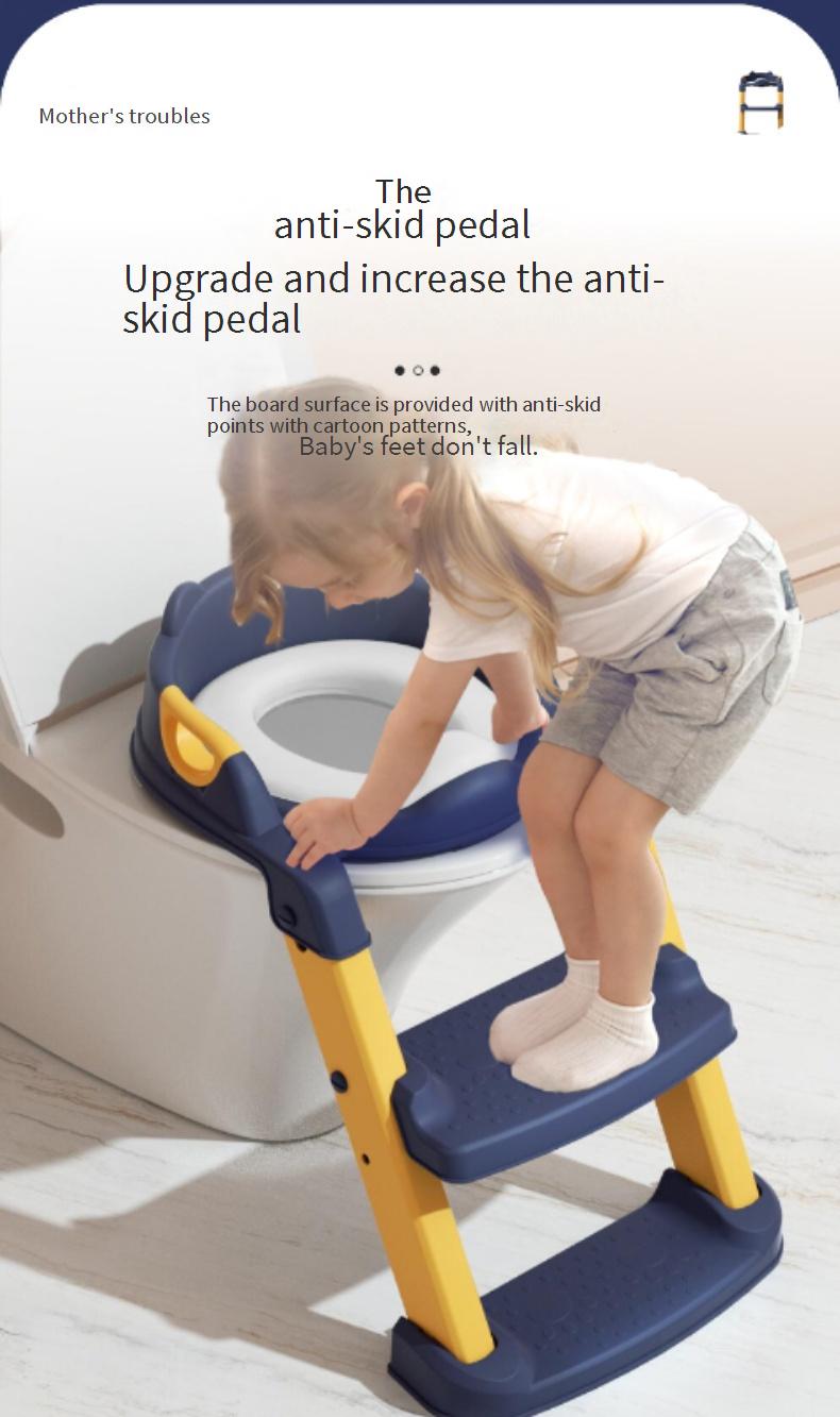 Step-by-Step Foldable Potty Seat for Boys and Girls Baby Potty with Foldable Frame