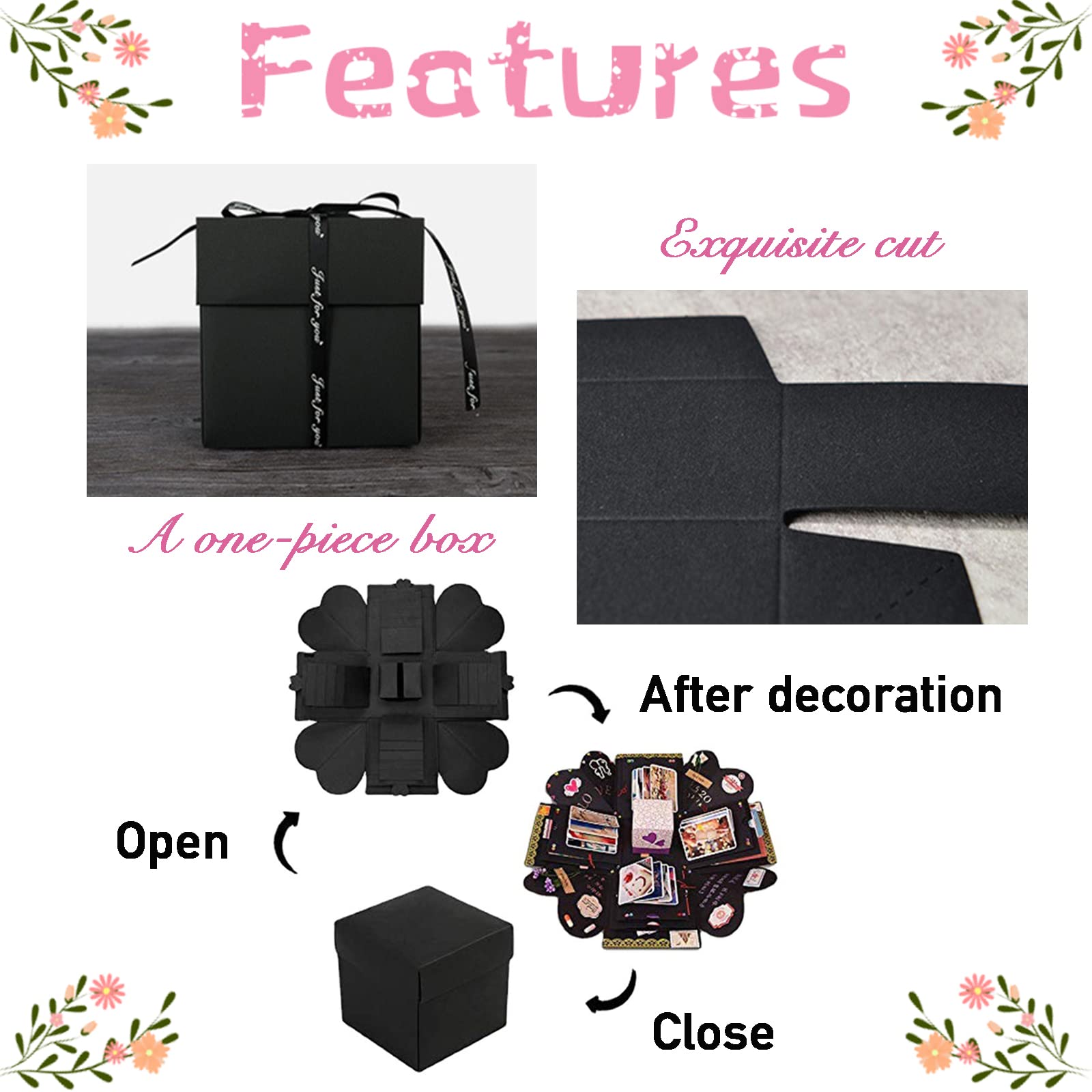 Quadrilateral Surprise Explosion Box Children's Multi-Layer Gift Box Set