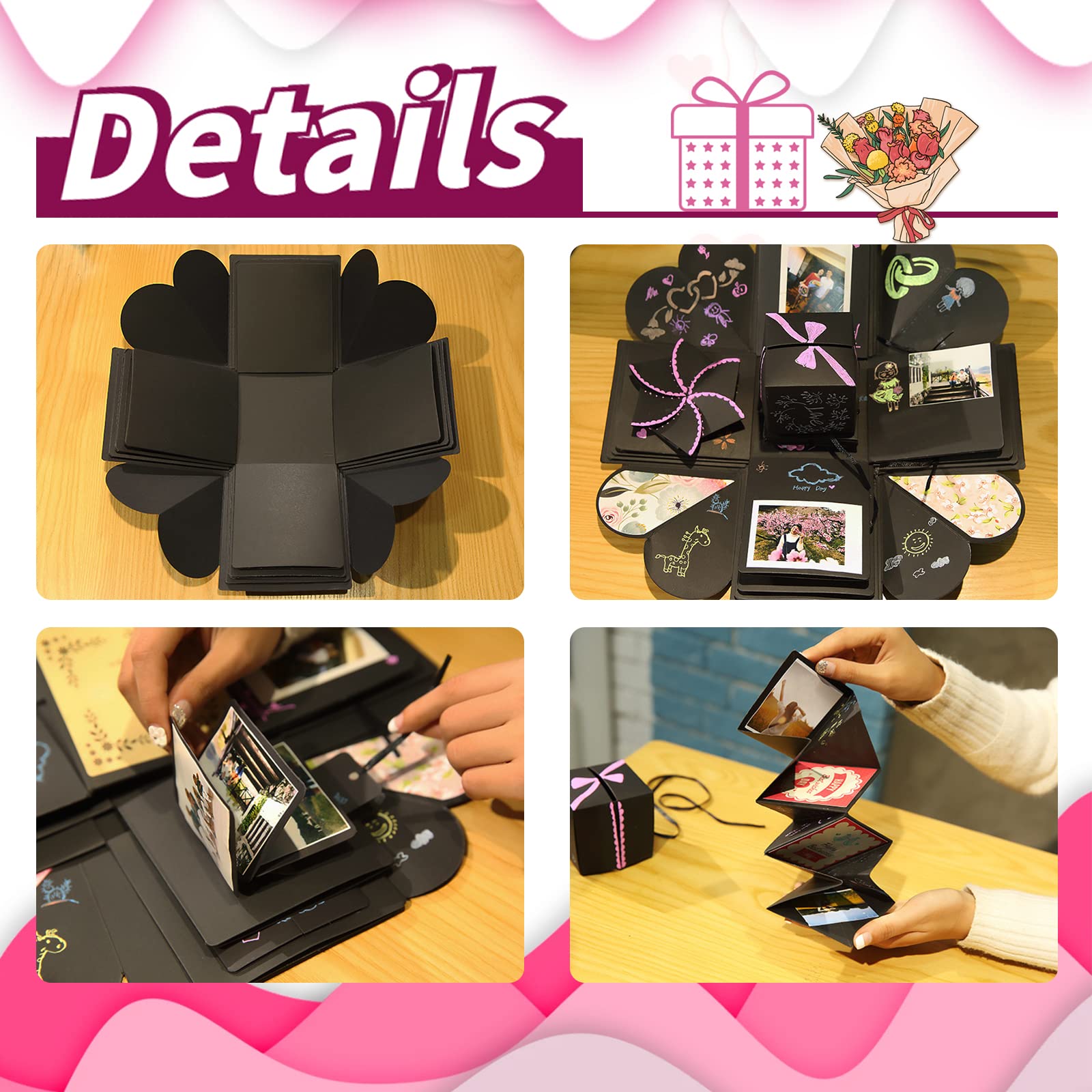 Quadrilateral Surprise Explosion Box Children's Multi-Layer Gift Box Set