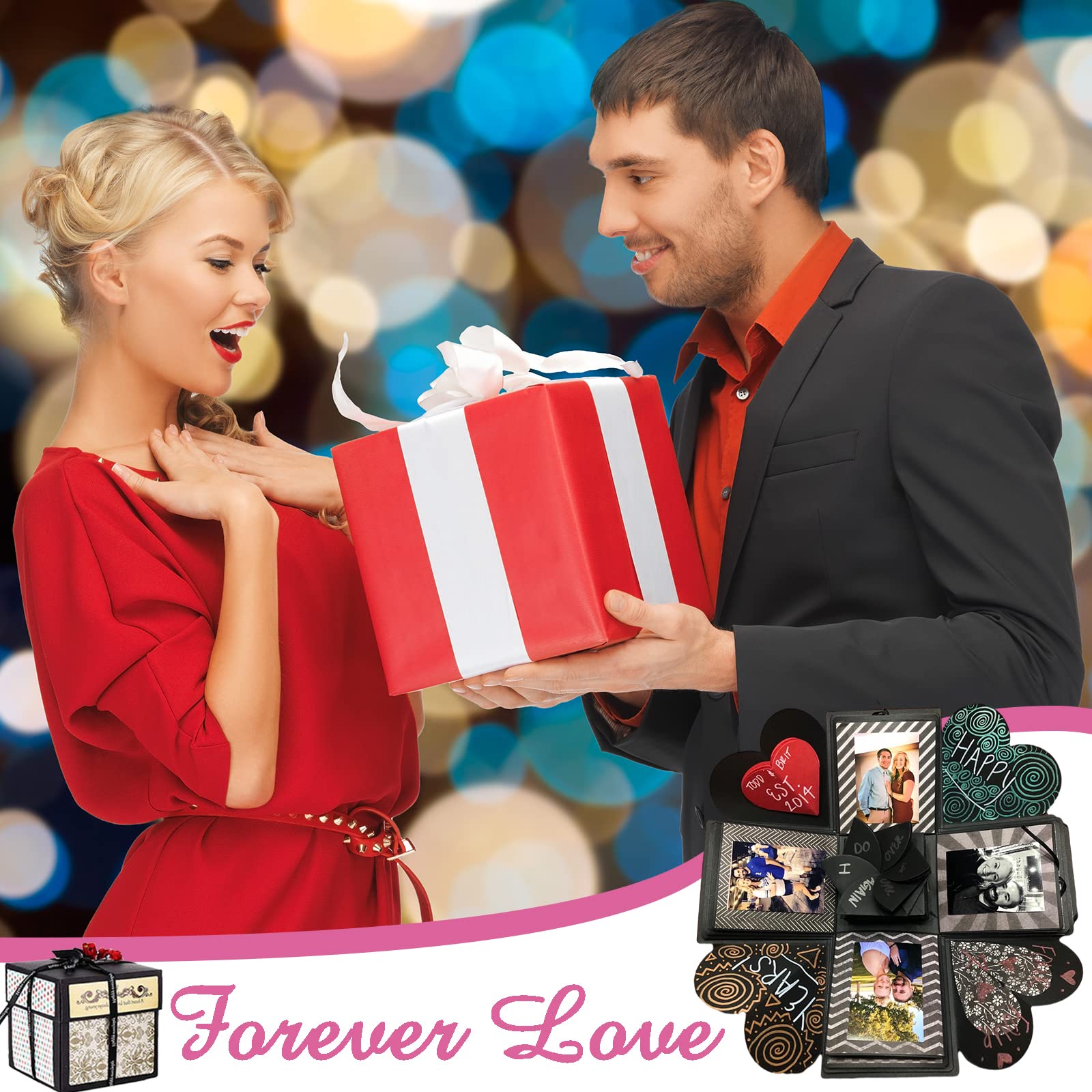 Quadrilateral Surprise Explosion Box Children's Multi-Layer Gift Box Set