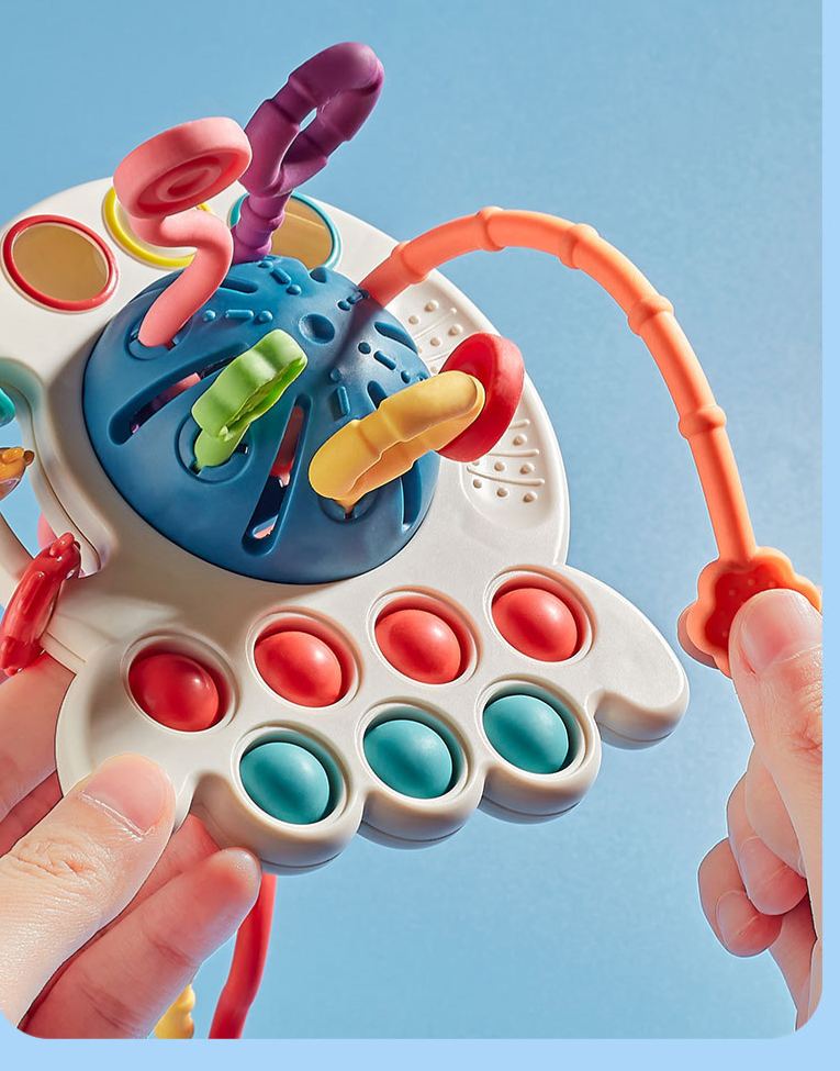 Octopus Lala Press-and-Chew Toy