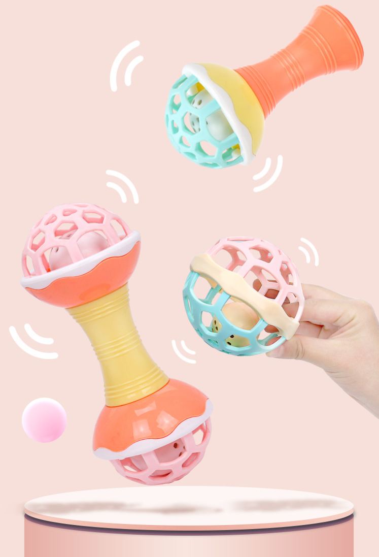 Rattle Teether Ball Teething Stick