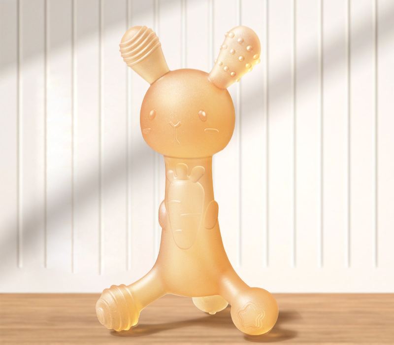 Rabbit Silicone Teether Prevents Hand-Sucking