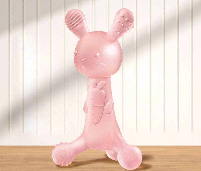 Rabbit Silicone Teether Prevents Hand-Sucking