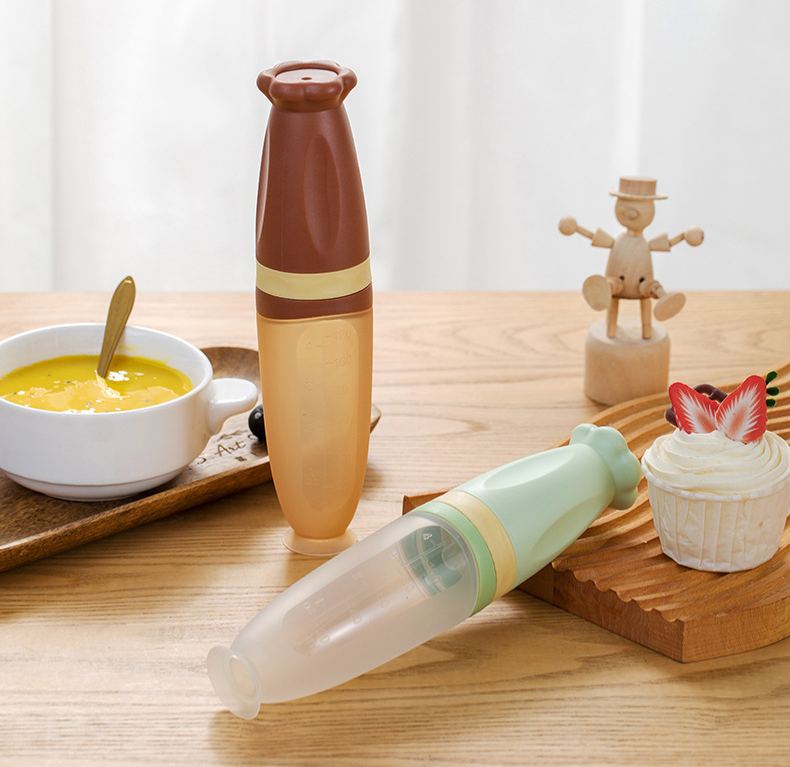 Bottle-Squeeze Feeding Spoon