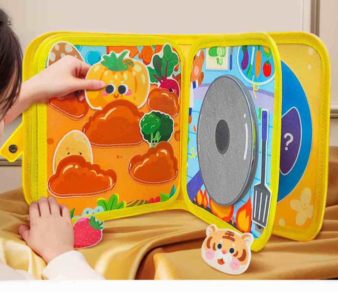 Tear-Resistant Baby Tissue Box Cloth Book