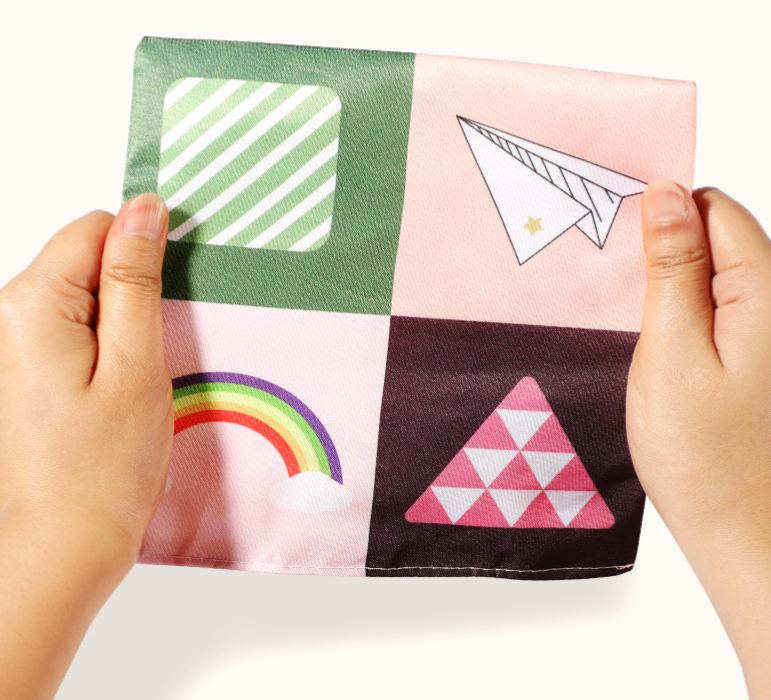 Tear-Resistant Baby Early Learning Tissue Box Cloth Book