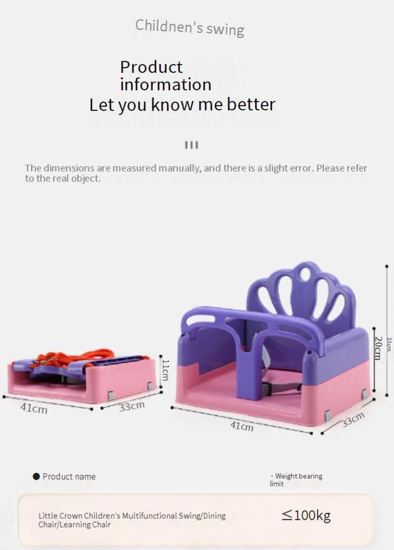  Home Use 4-in-1 Indoor/Outdoor Baby Swing for Infants and Toddlers