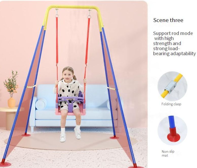  Home Use 4-in-1 Indoor/Outdoor Baby Swing for Infants and Toddlers