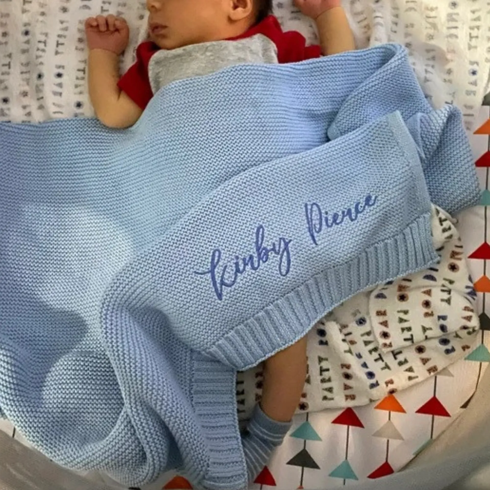 Personalized Embroidered Blanket for Kid Unique Gift