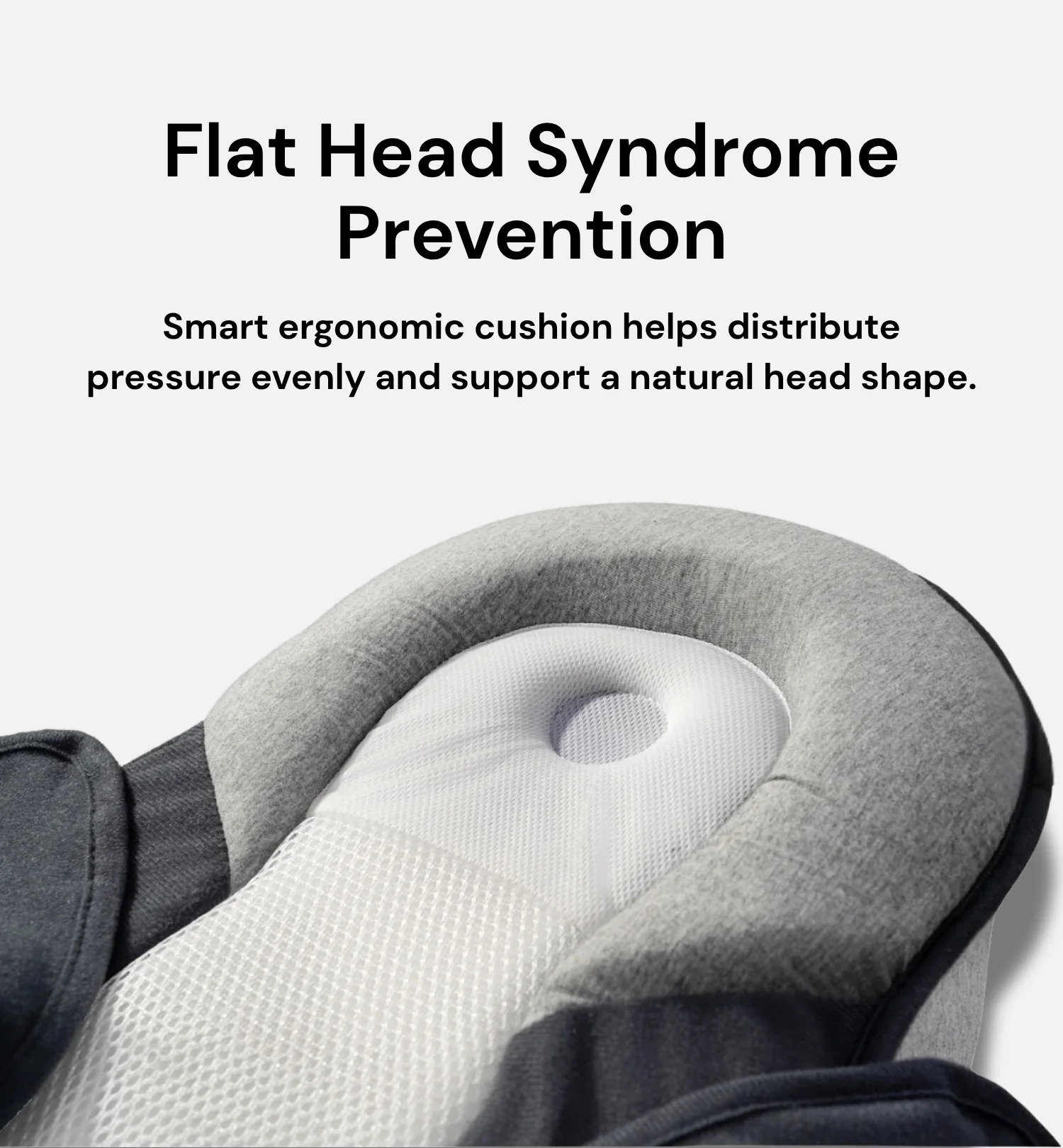 Anti-spill and anti-choking pillow for babies