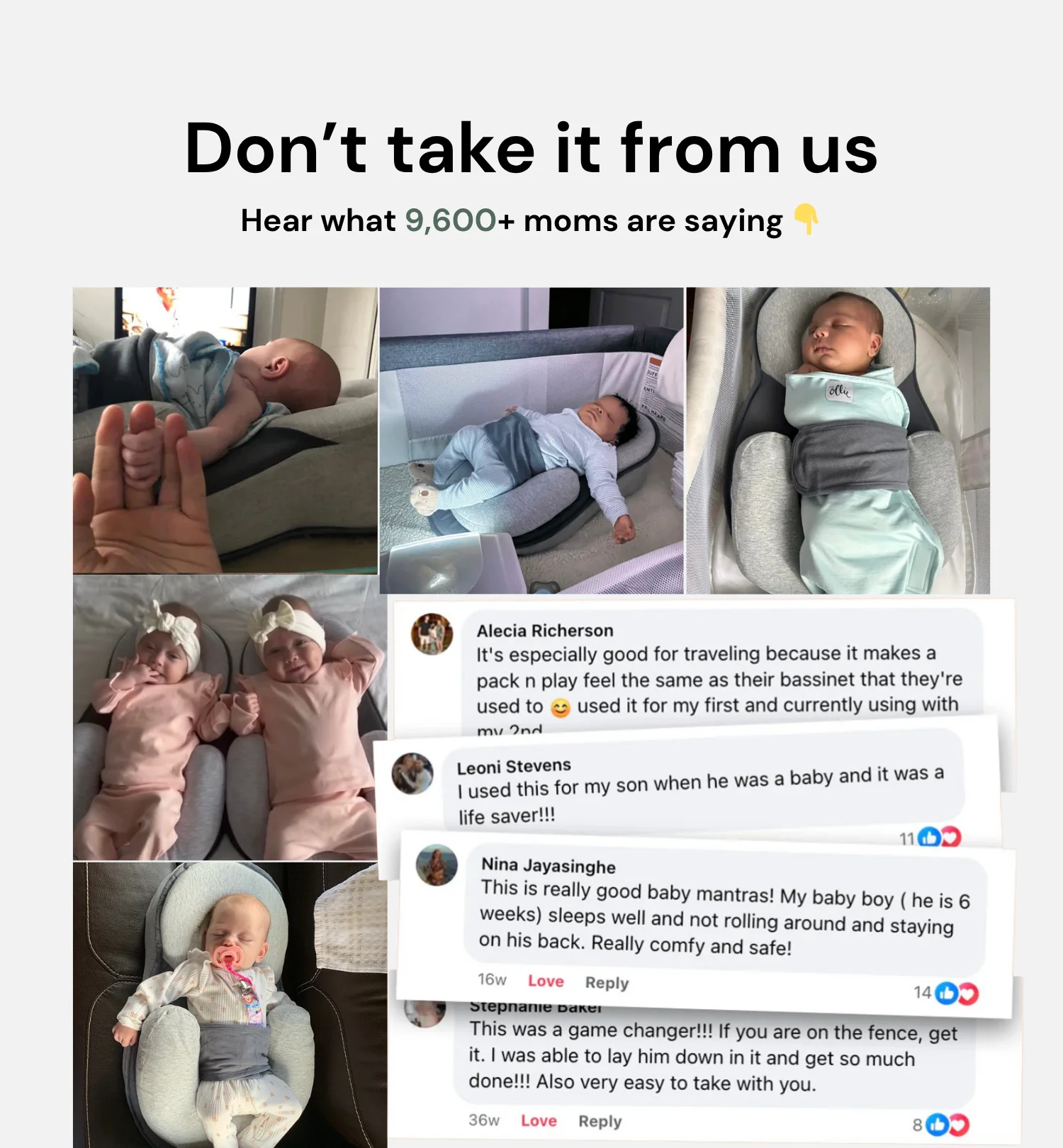 Anti-spill and anti-choking pillow for babies