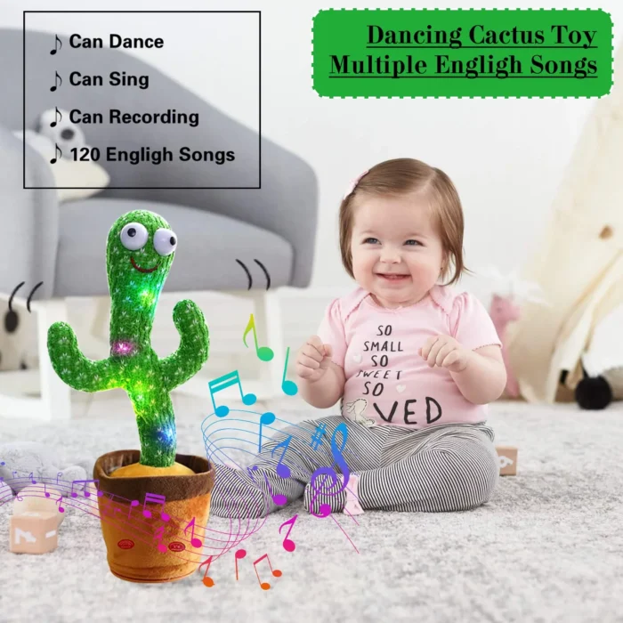 Interactive Dancing Cactus Plush Toy