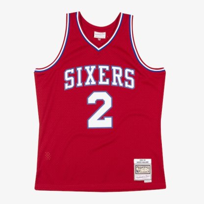 Moses Malone Philadelphia 76ers 1982-83 Red Swingman Player Jersey