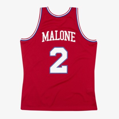 Moses Malone Philadelphia 76ers 1982-83 Red Swingman Player Jersey