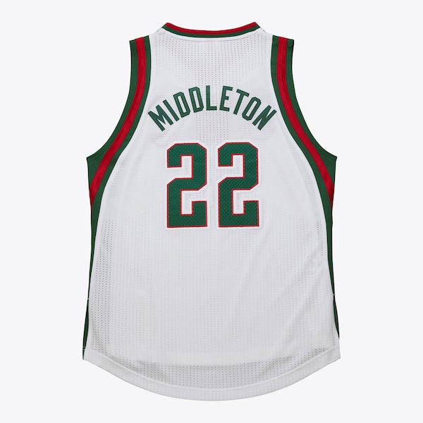 Khris Middleton Milwaukee Bucks 2013-14 White Authentic Jersey