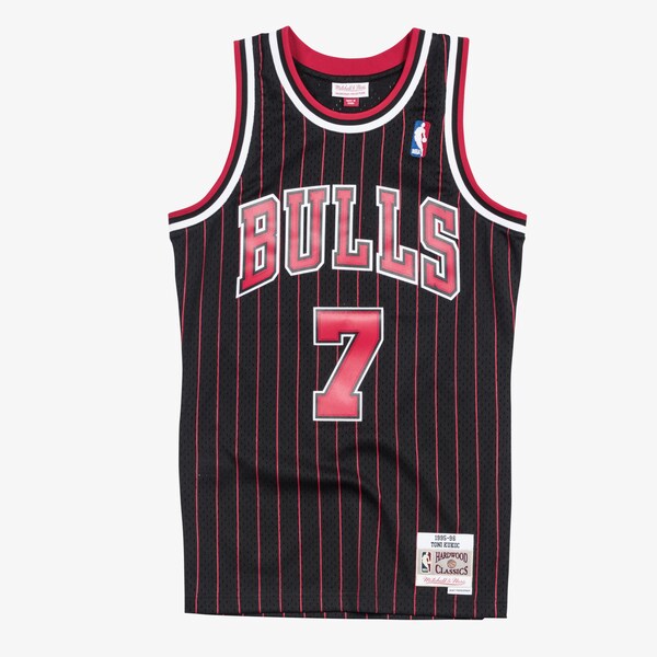 Toni Kukoc Chicago Bulls 1995-96 Black Swingman Player Jersey