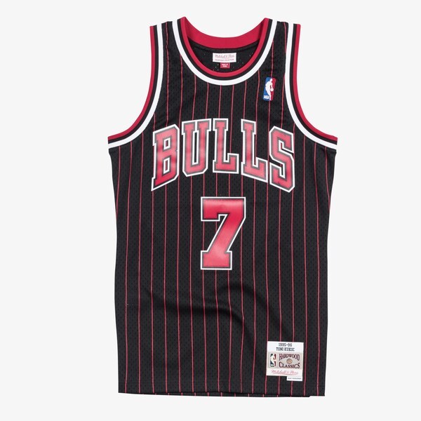 Toni Kukoc Chicago Bulls 1995-96 Black Swingman Player Jersey