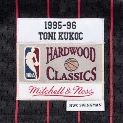 Toni Kukoc Chicago Bulls 1995-96 Black Swingman Player Jersey