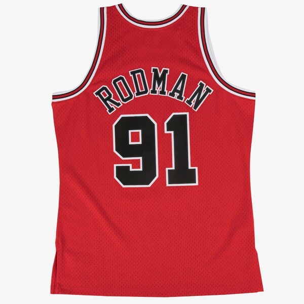 Dennis Rodman Chicago Bulls 1997-98 Red Swingman Player Jersey