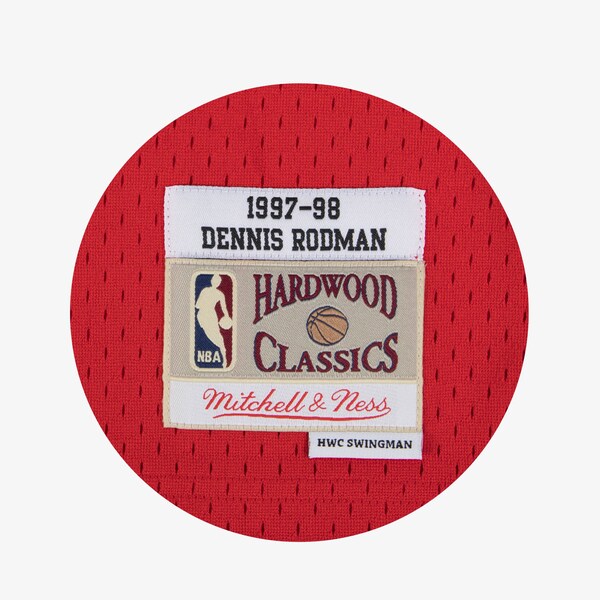 Dennis Rodman Chicago Bulls 1997-98 Red Swingman Player Jersey