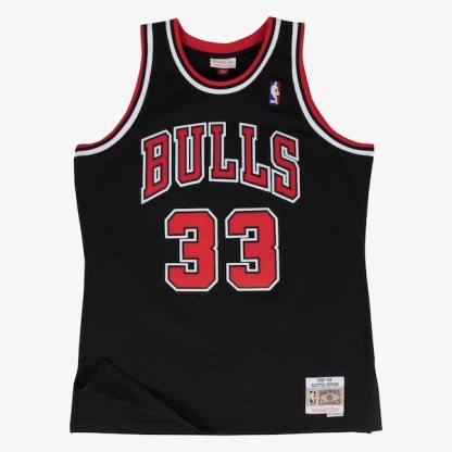 Scottie Pippen Chicago Bulls 1997-98 Black Swingman Player Jersey