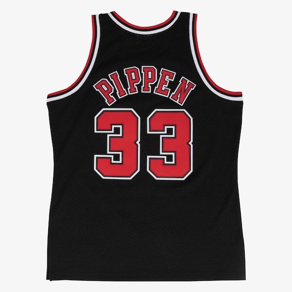 Scottie Pippen Chicago Bulls 1997-98 Black Swingman Player Jersey