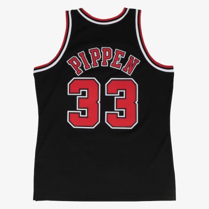Scottie Pippen Chicago Bulls 1997-98 Black Swingman Player Jersey