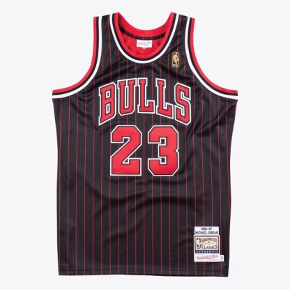 Michael Jordan Chicago Bulls 1996-97 Black Alternate Authentic Jersey
