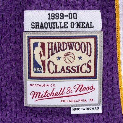 Men's Shaquille O'Neal Purple Los Angeles Lakers 1999/00 Hardwood Classics Swingman Player Jersey