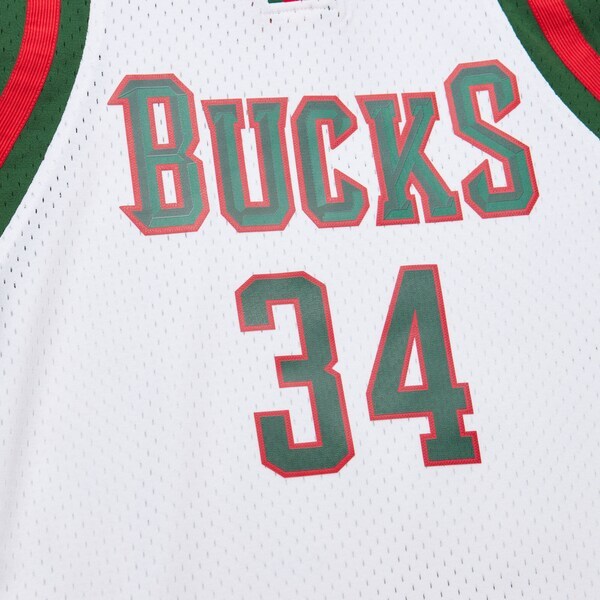 Giannis Antetokounmpo Milwaukee Bucks 2013-14 White Swingman Jersey