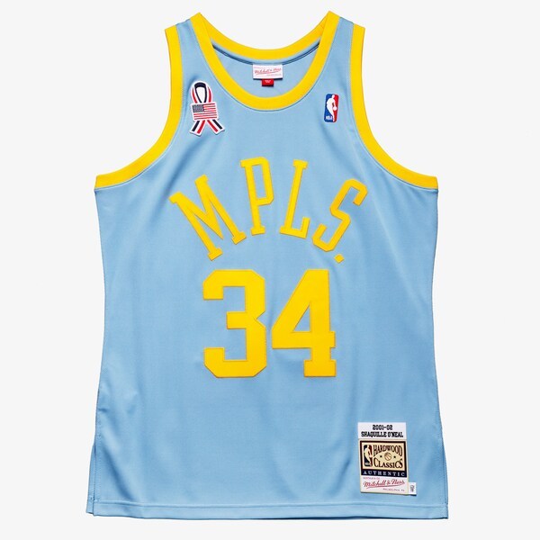Shaquille O'Neal Los Angeles Lakers 2001-02 Powder Blue Authentic Player Jersey