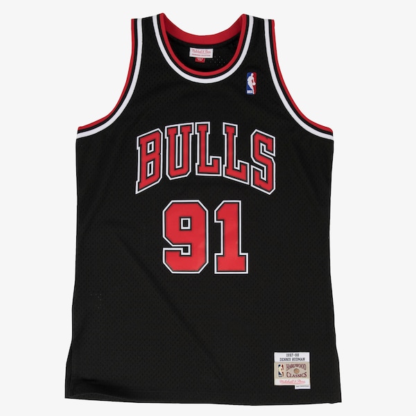 Dennis Rodman Chicago Bulls 1997-98 Black Swingman Player Jersey