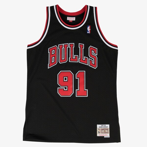 Dennis Rodman Chicago Bulls 1997-98 Black Swingman Player Jersey