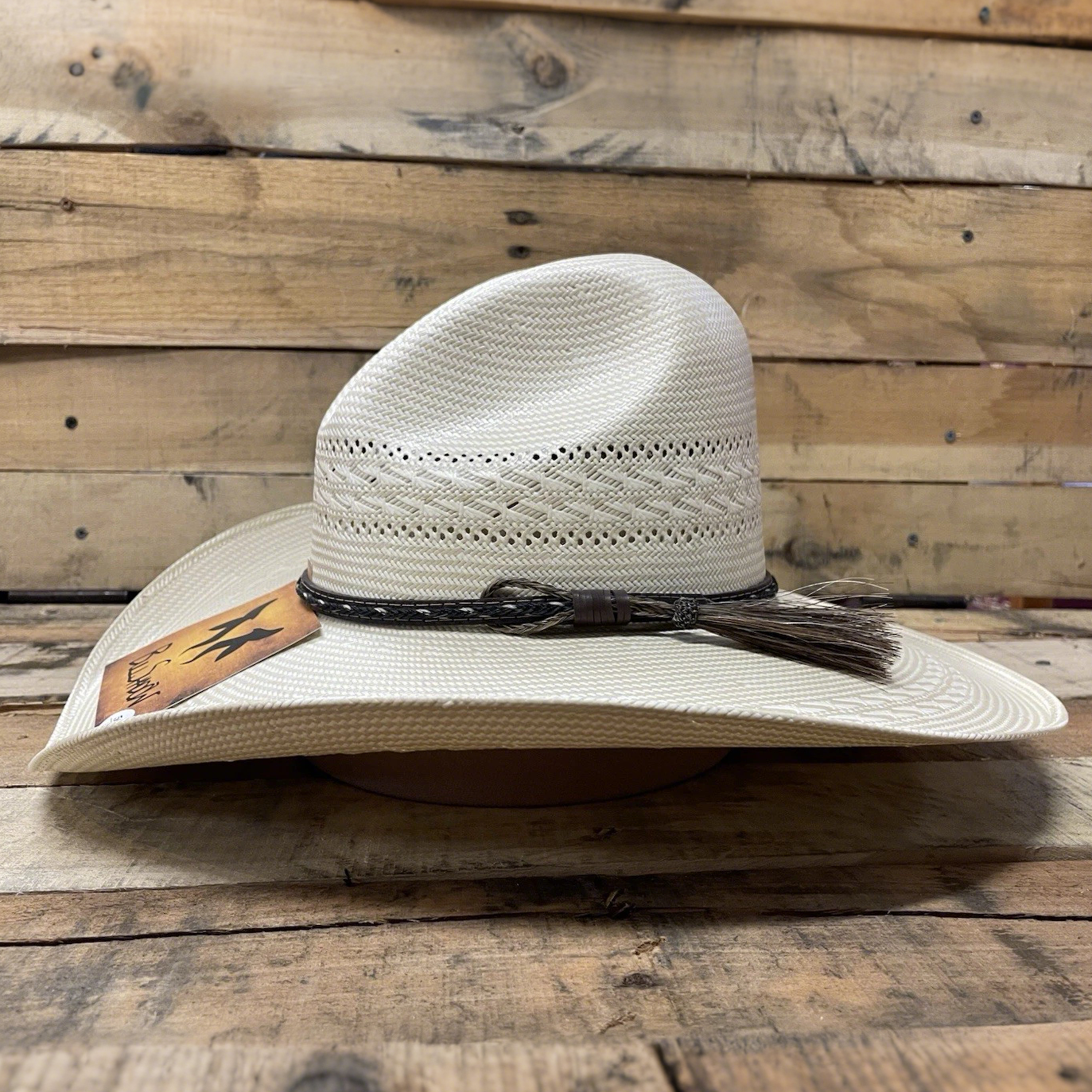 Natural Cowboy Western Straw Hat 750X Gus Style