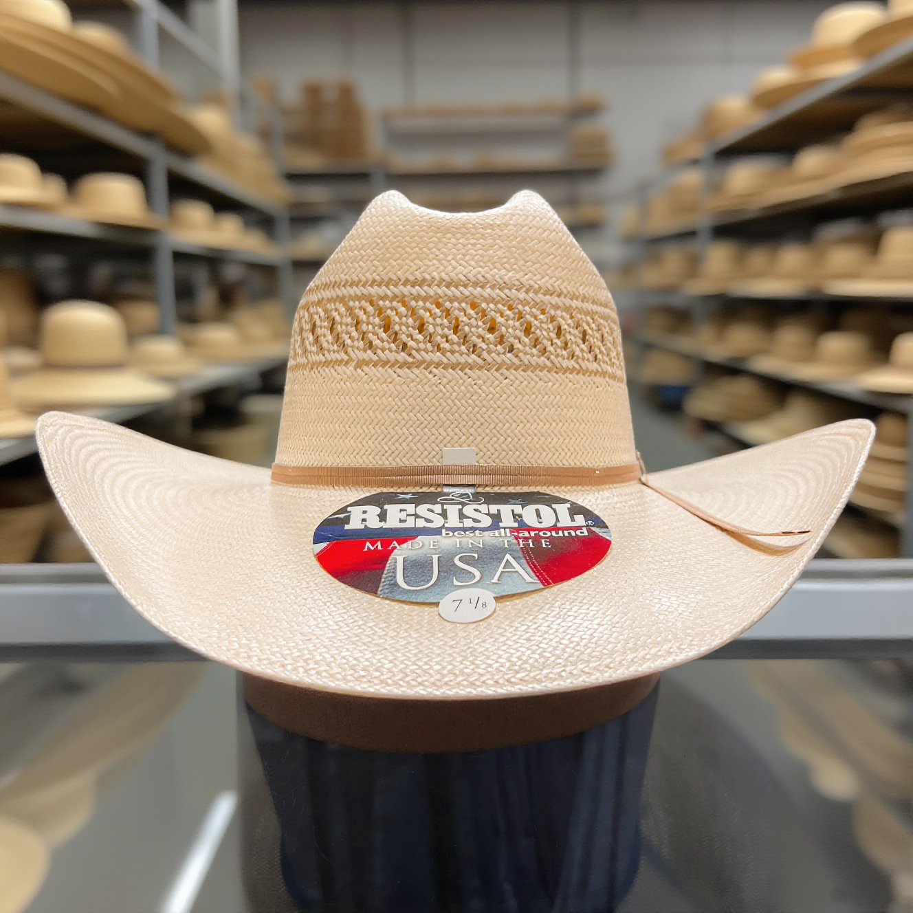 Resistol Men's 20X Wildfire Straw Hat, Natural Tan