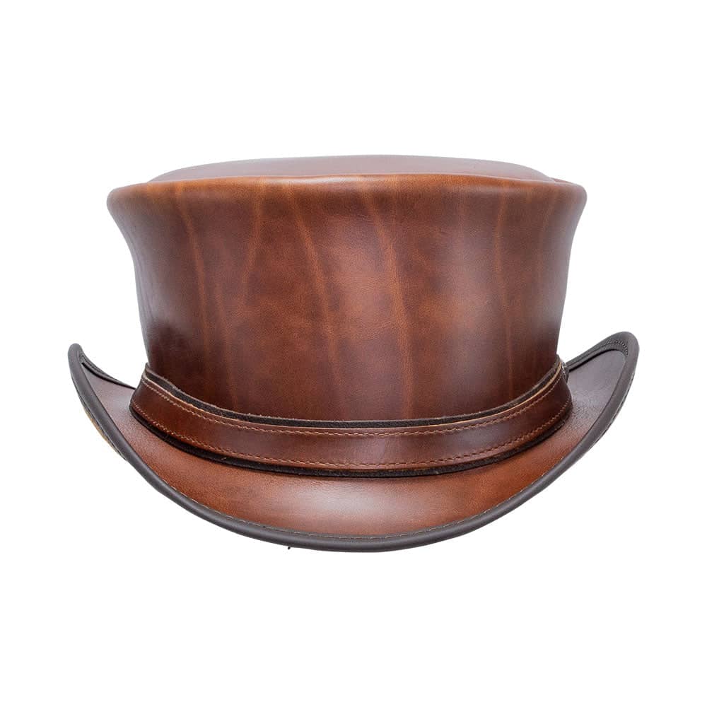 HAMPTON - MENS LEATHER TOP HAT