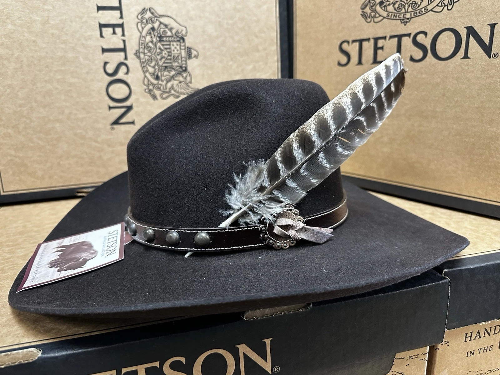 4X Broken Bow Buffalo Felt Chocolate Cowboy Hat