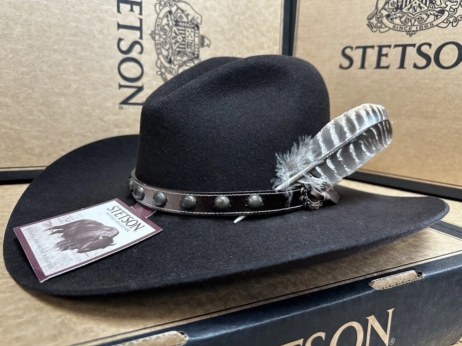 4X Broken Bow Buffalo Felt Chocolate Cowboy Hat