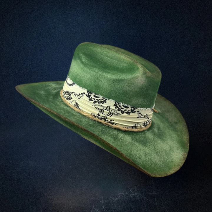 Green Distressed western