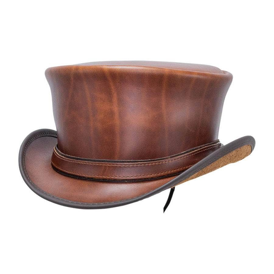 HAMPTON - MENS LEATHER TOP HAT