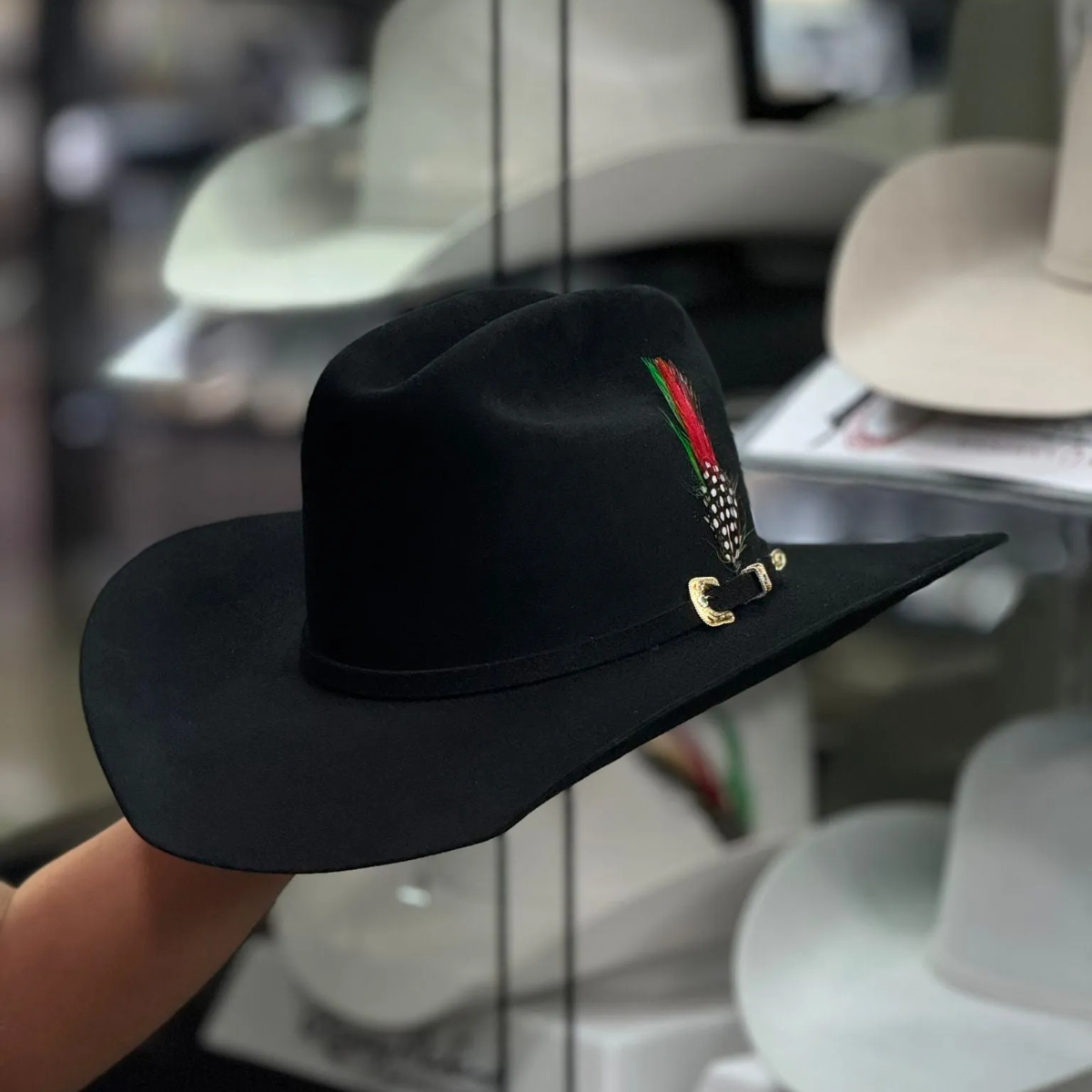 10x Brenham Black Cowboy Hat