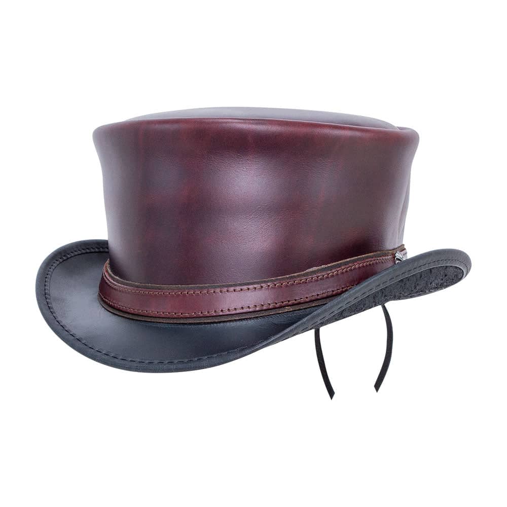 HAMPTON - MENS LEATHER TOP HAT