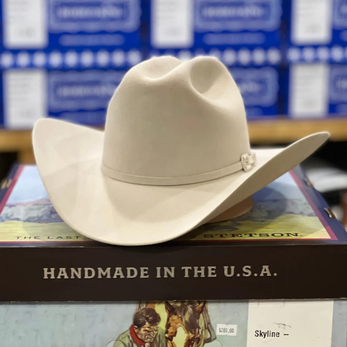 6X Skyline Cowboy Hat- Silver Grey
