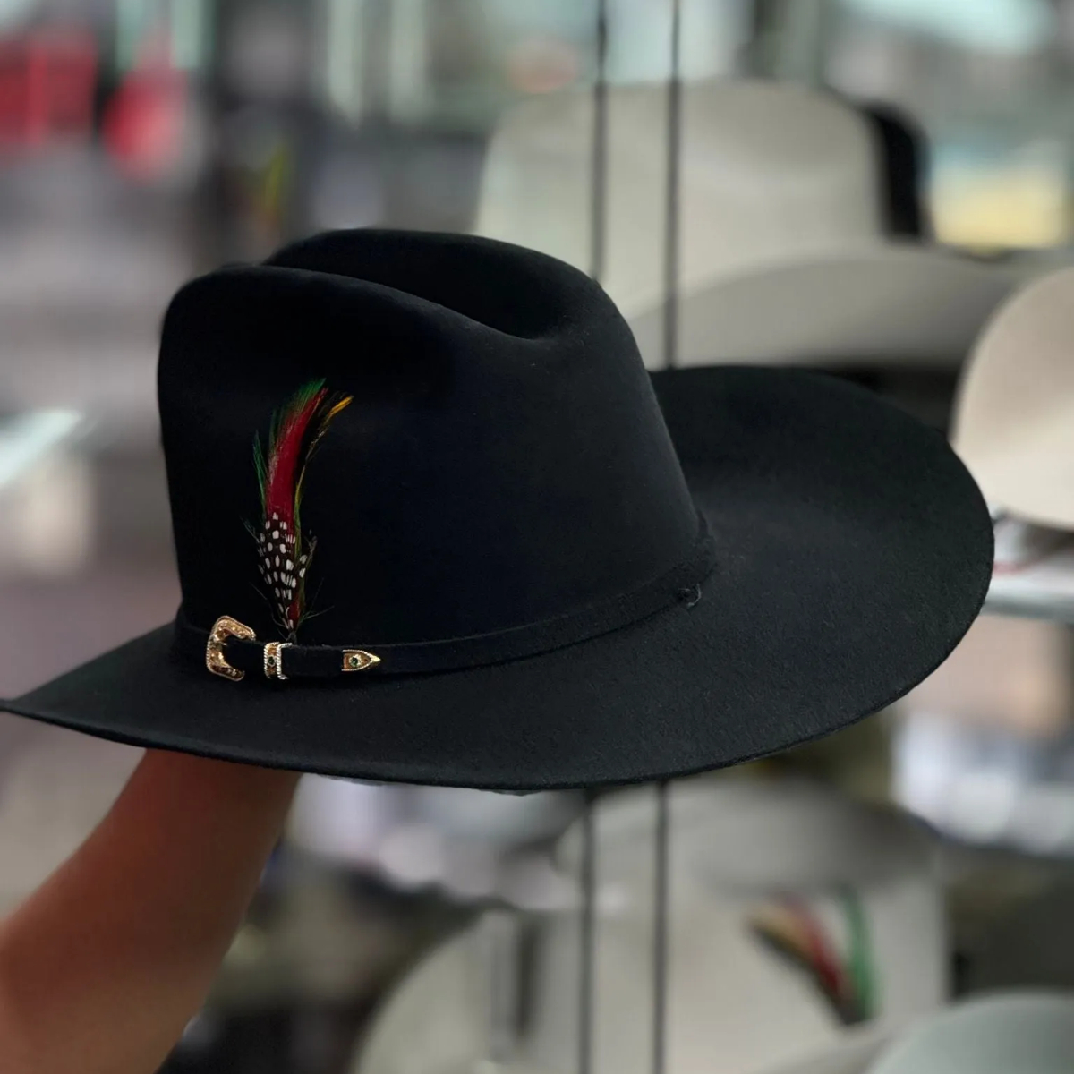 10x Brenham Black Cowboy Hat