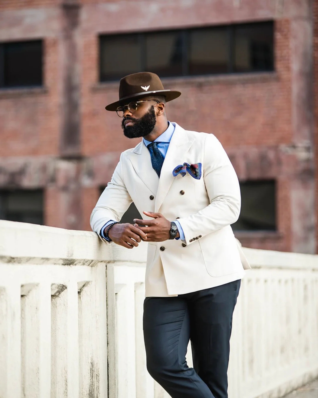 Geoffery Fedora Hat – Brown